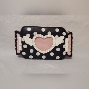 pink and black candy purse crossbody